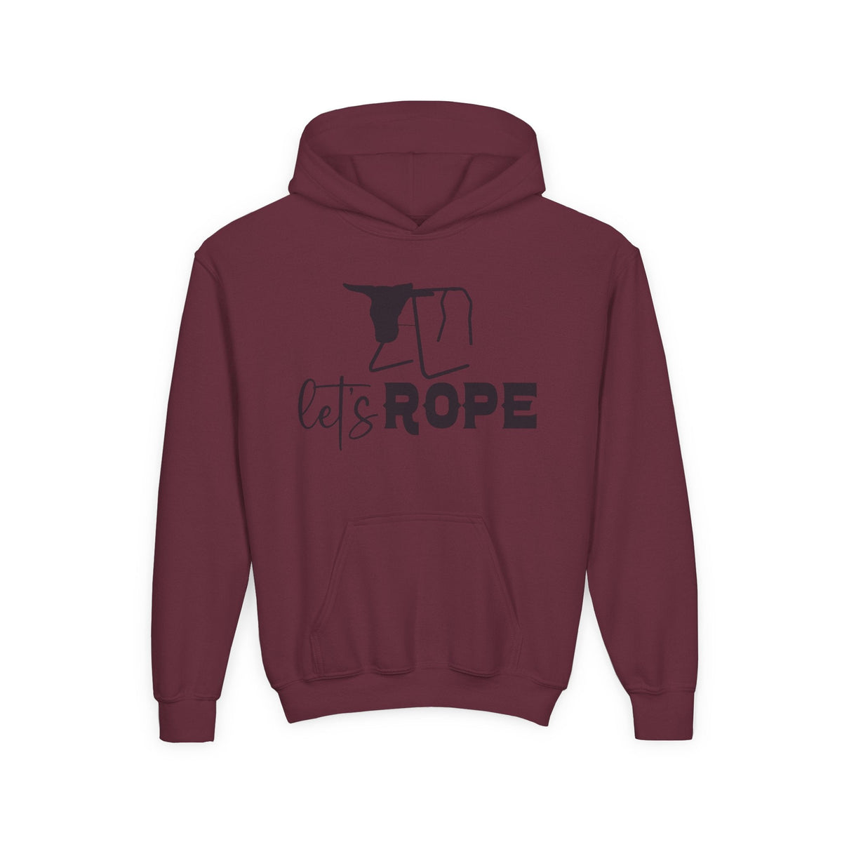 Let's Rope Youth Western Hoodie | Kids Rodeo Cowboy Sweatshirt