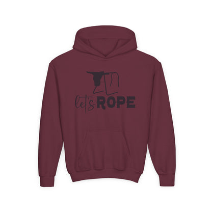 Let's Rope Youth Western Hoodie | Kids Rodeo Cowboy Sweatshirt