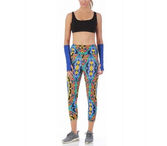 InstantFigure Activewear Capri Printed With Wide Waistband - 14504M