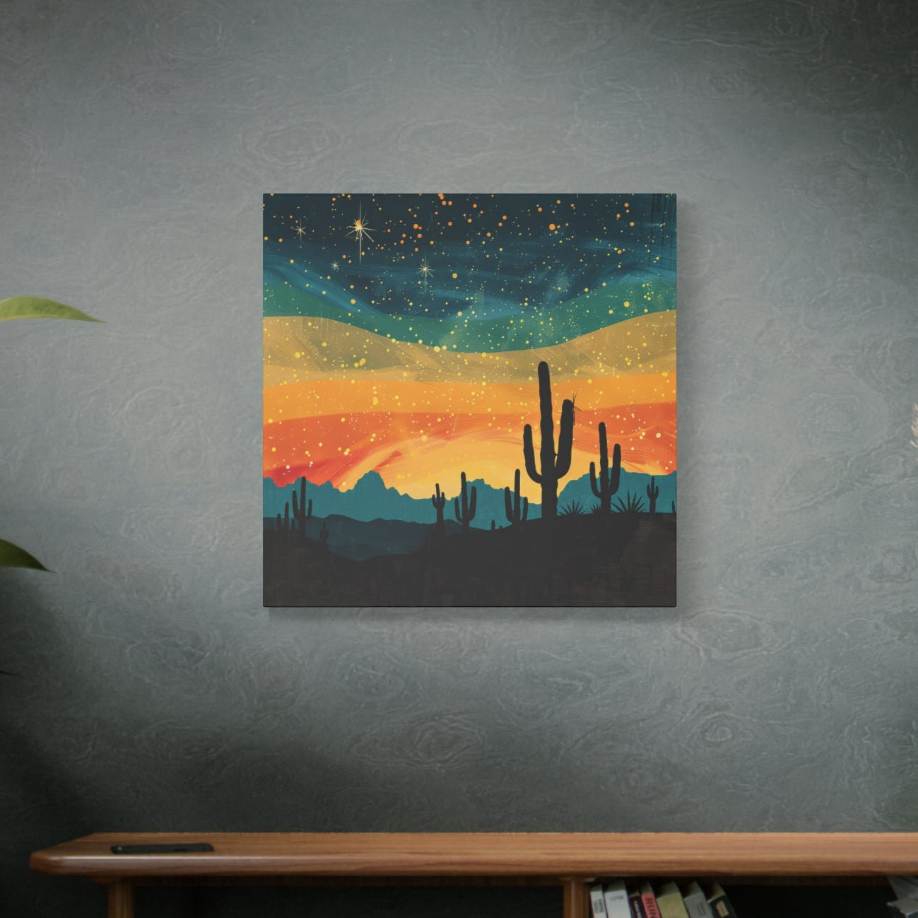Rustic Western Scene Canvas Wall Art
