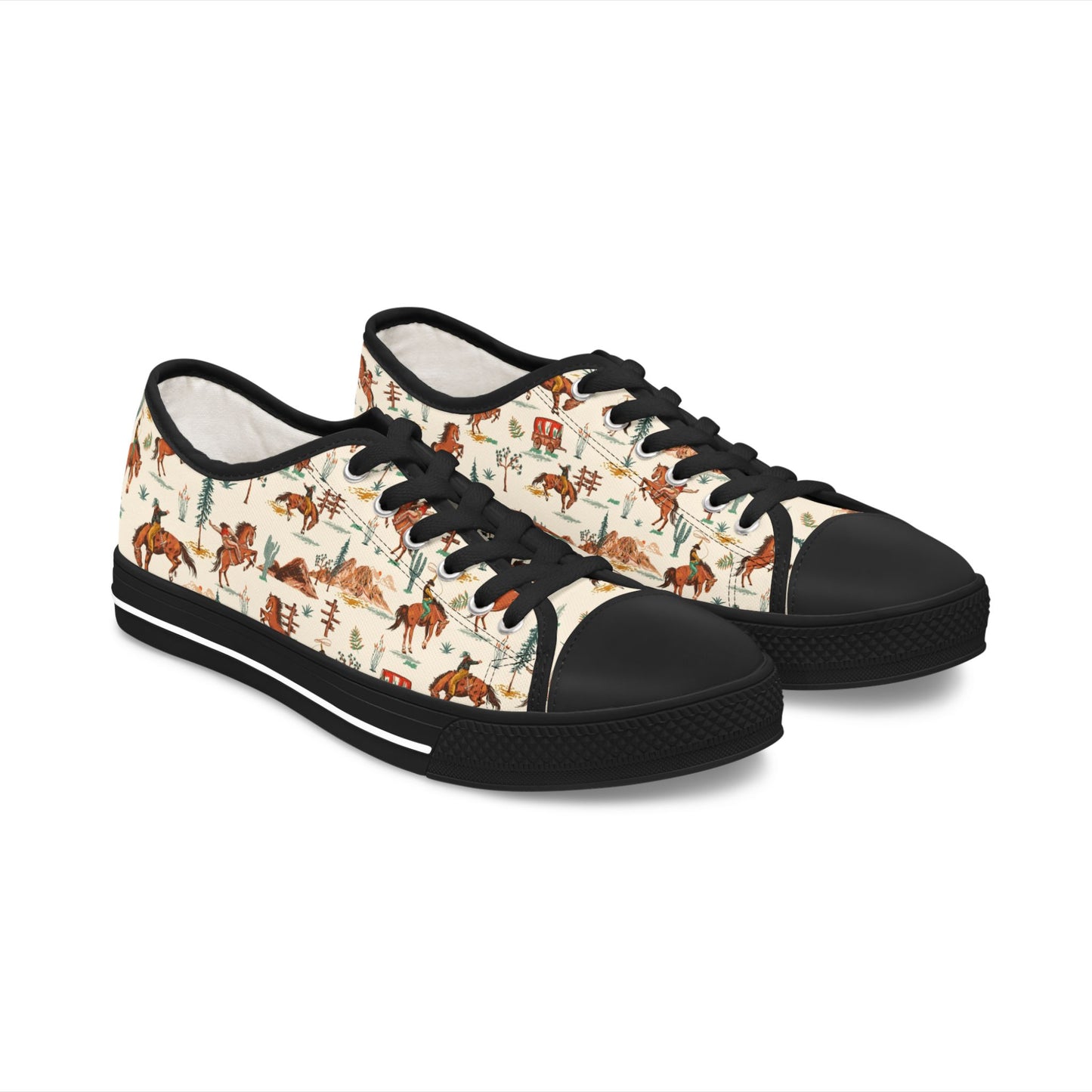 Western Vintage Boho Style Women's Low Top Sneakers, Casual Footwear, Unique Horse Print Shoes, Perfect Gift for Animal Lovers, Everyday Wear, Summer [...]