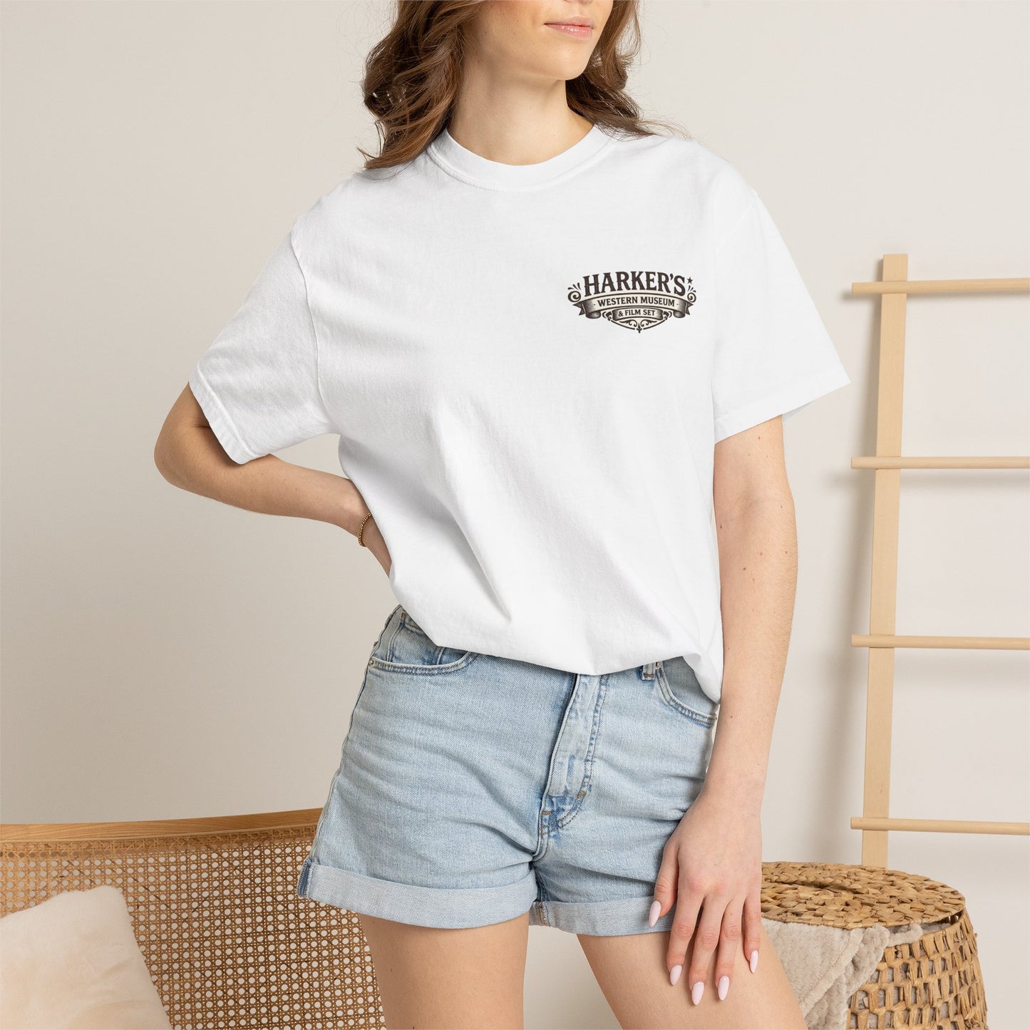 Harker's Bounty Hunter Unisex T-Shirt — “Harker’s Old West Lives Here” Vintage Western Tee