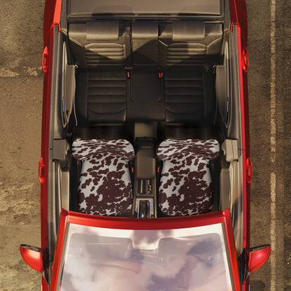 Cow Print Polyester Car Seat Covers for Trendy Car Interiors
