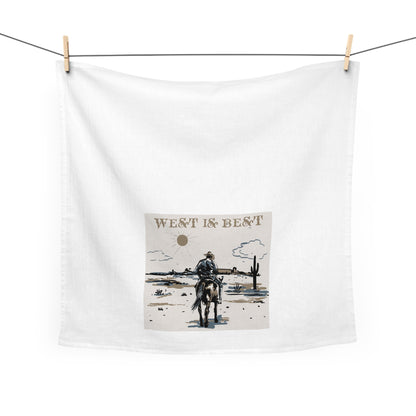 West is the Best - Rustic Western Tea Towel - "West is Best" Design