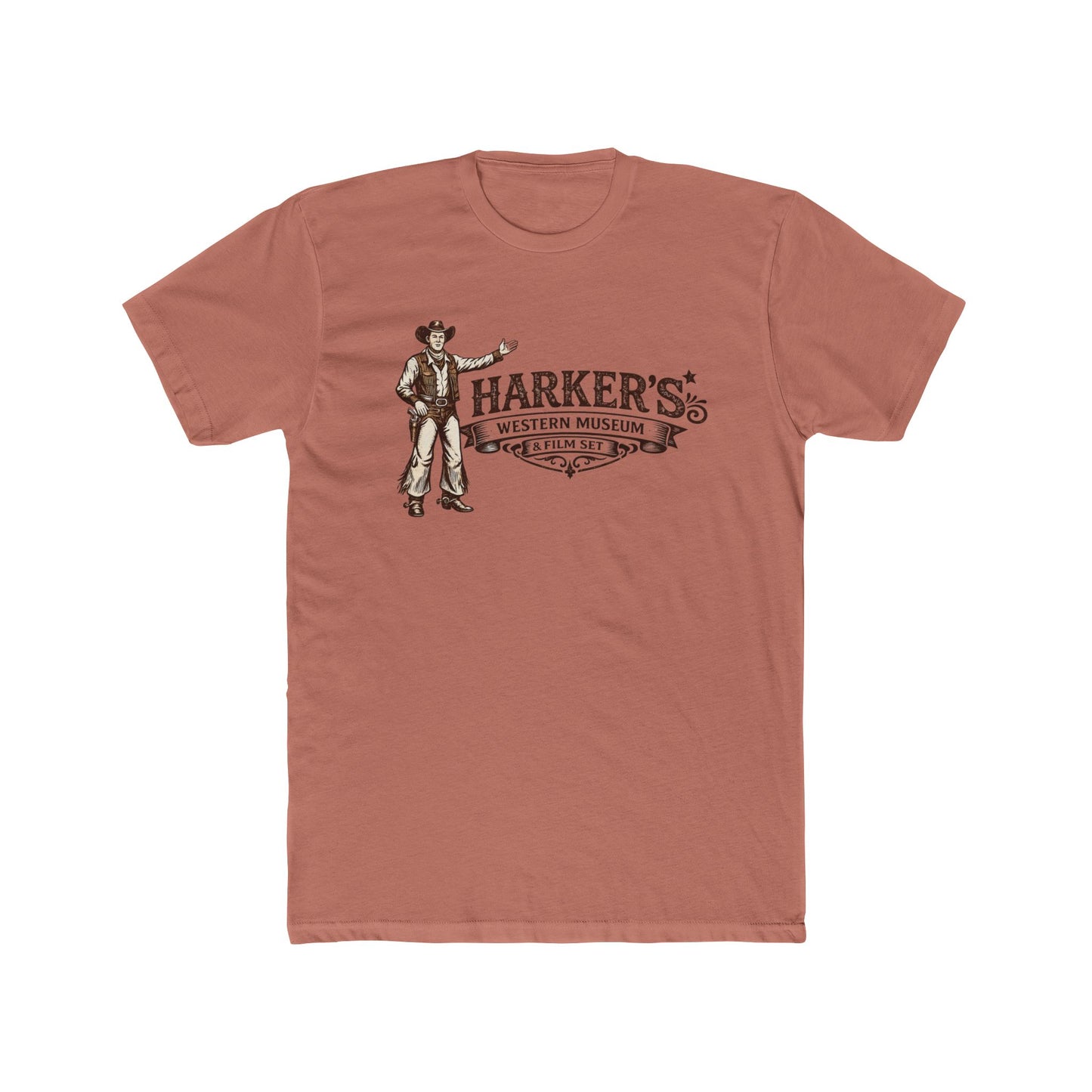Harker's Western Unisex Tee — Vintage Cowboy Graphic T-Shirt