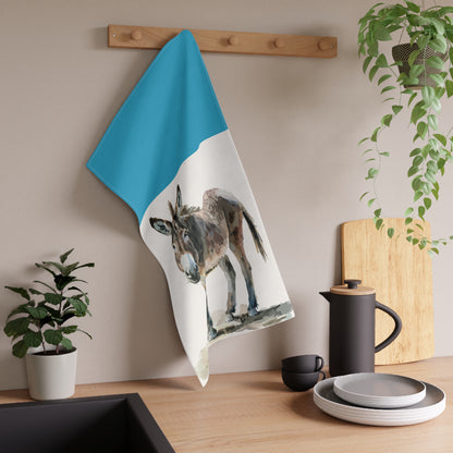 Donkey Art Tea Towels - Farmhouse Kitchen Decor, Gift for Animal Lovers, Rustic Home Accents, Unique Kitchen Gifts, Country Style Towels
