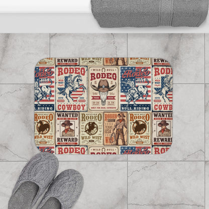 Vintage Rodeo Bath Mat