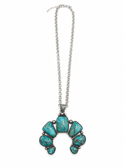 Gem Illusions Turquoise Naja Statement Necklace