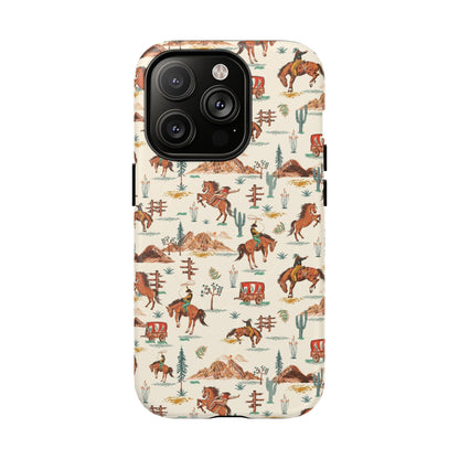 Western Cowboy Pattern Tough Magnetic Phone Case
