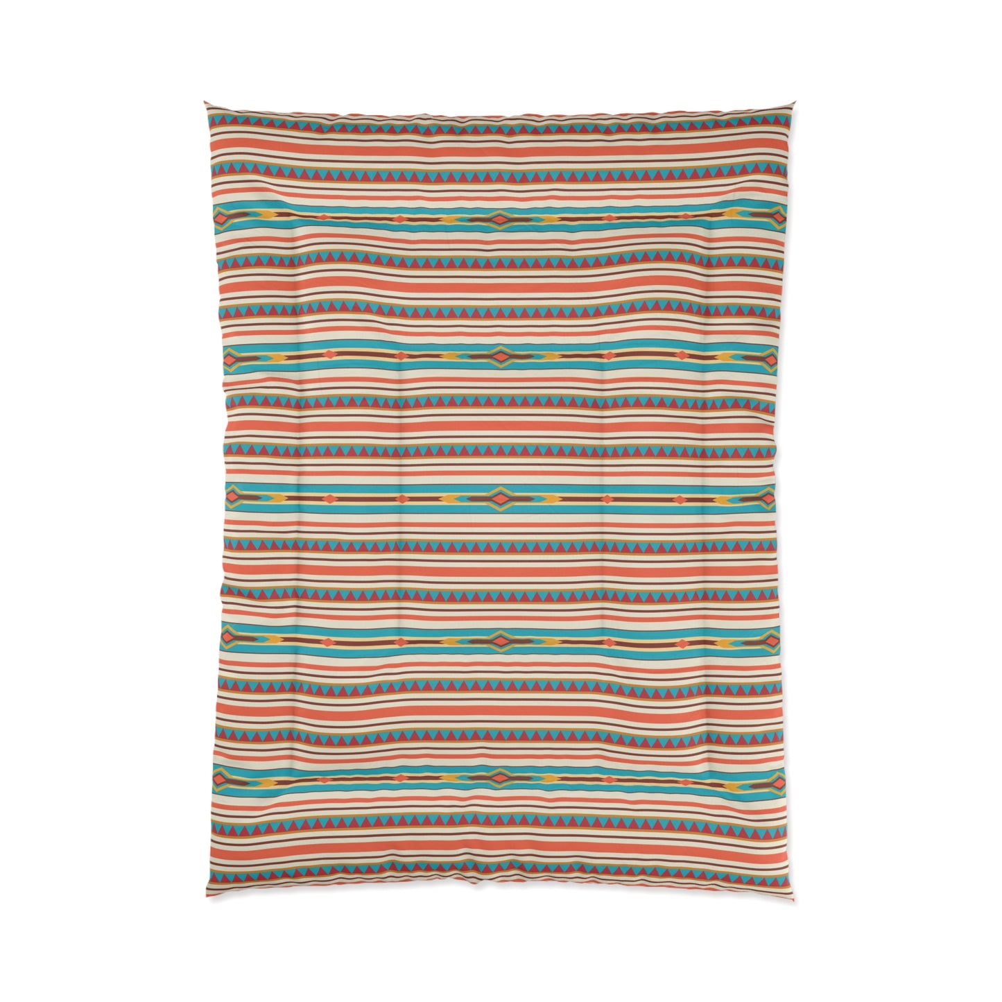 Southwestern Boho Striped Comforter for Cozy Bedrooms