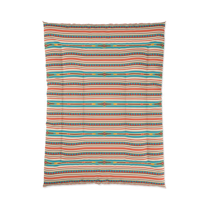 Southwestern Boho Striped Comforter for Cozy Bedrooms