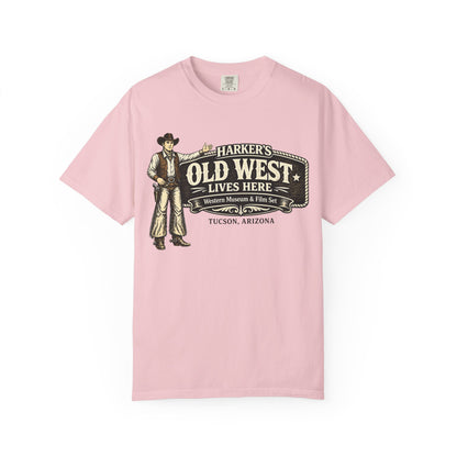 Harker's Old West Lives Here T-Shirt — Vintage Cowboy Tucson Arizona Tee