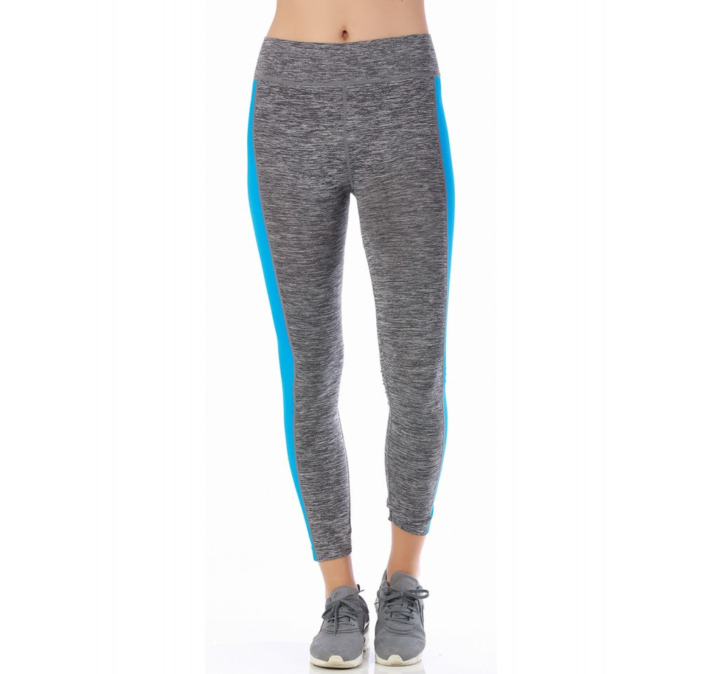 Activewear Two-Piece Set Color Block Racerback Top W/Leggings 153182