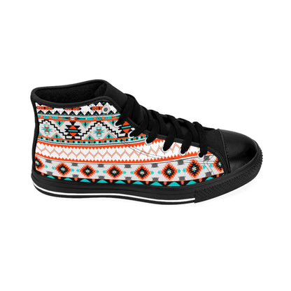 Desert Vibes Bohemian Women's Classic Sneakers, Trendy High-Top Shoes, Stylish Footwear for Every Occasion, Unique Gift for Her, Festival Ready