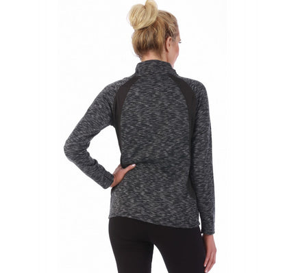 Activewear Zip up Long Sleeve Jacket in Grey/Black - 153400