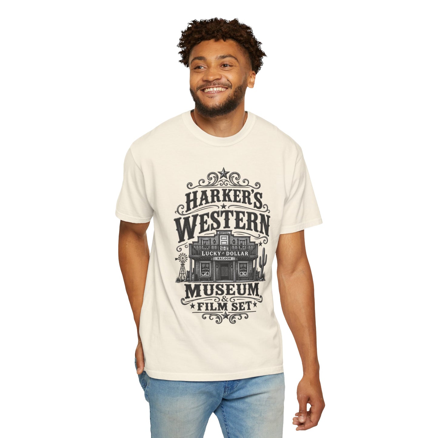 Western Museum T-Shirt — Harker’s Lucky Dollar Film Set Vintage Graphic Tee
