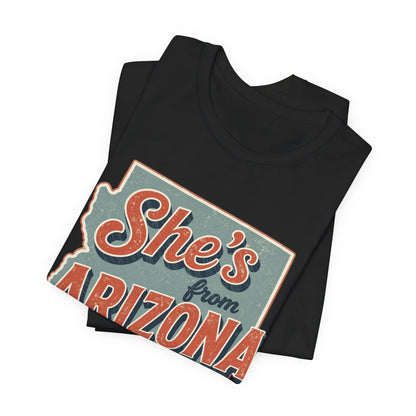 She's From Arizona I Can Tell Cowgirl T-Shirt -  Western Tee