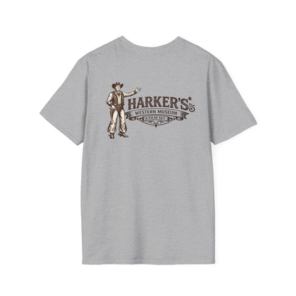 Harker's Western Museum Unisex T-Shirt — Harker's Vintage Chest Patch Style Tee