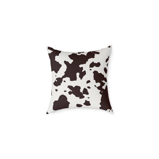 Cowprint and Cowgirl Boots Western-Themed Decorative Pillow