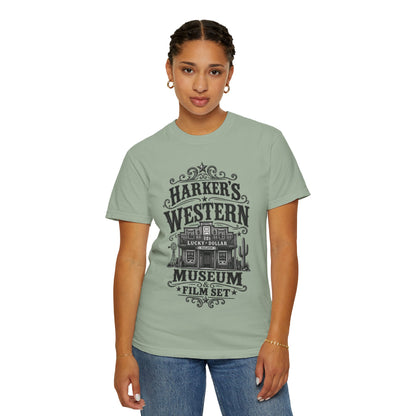 Western Museum T-Shirt — Harker’s Lucky Dollar Film Set Vintage Graphic Tee