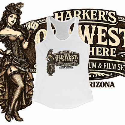 Harker's Saloon Girl Women's Ideal Racerback Tank