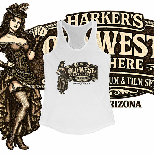 Harker's Saloon Girl Women's Ideal Racerback Tank