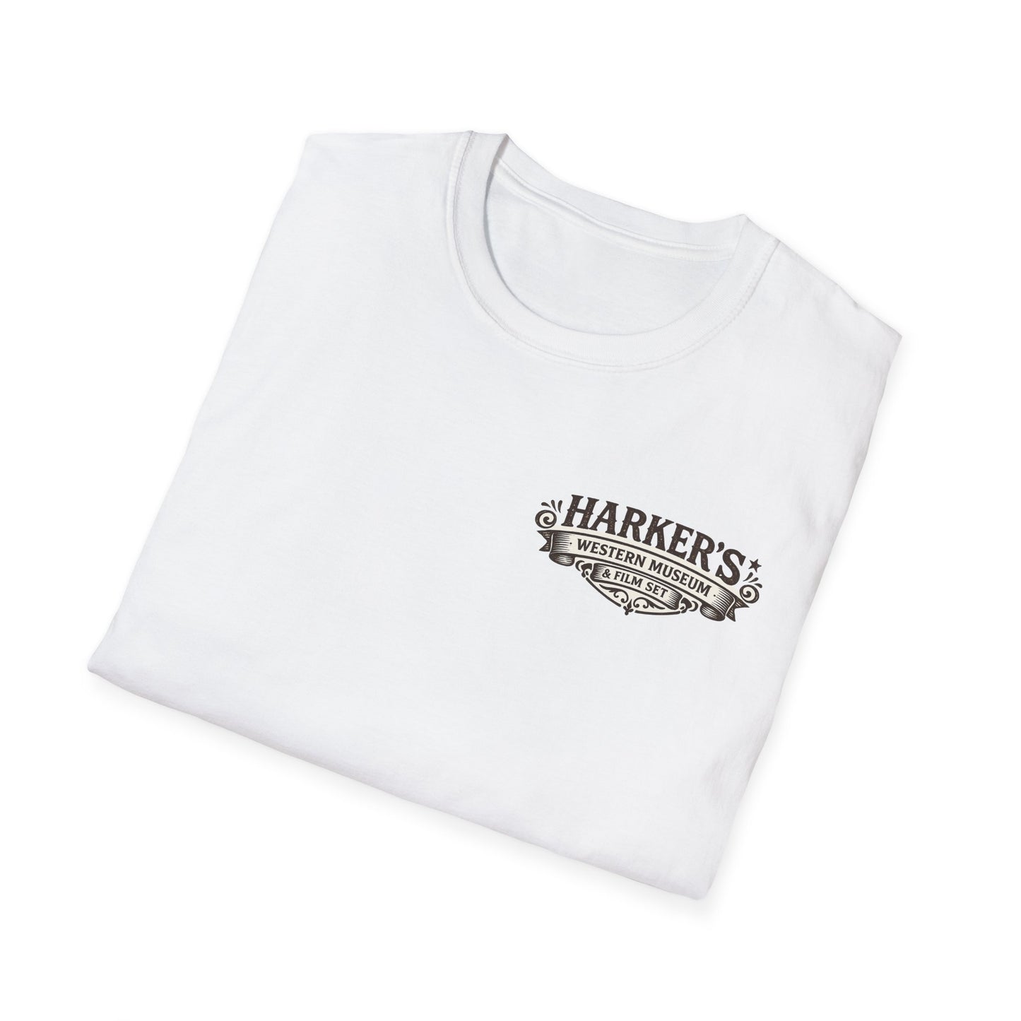 Harker's Western Museum Unisex T-Shirt — Harker's Vintage Chest Patch Style Tee