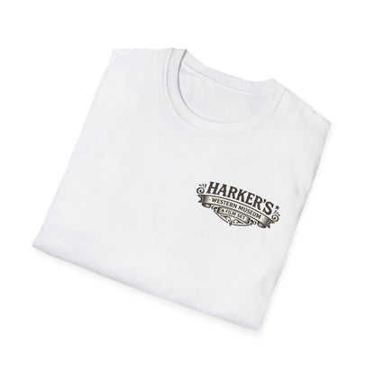 Harker's Western Museum Unisex T-Shirt — Harker's Vintage Chest Patch Style Tee