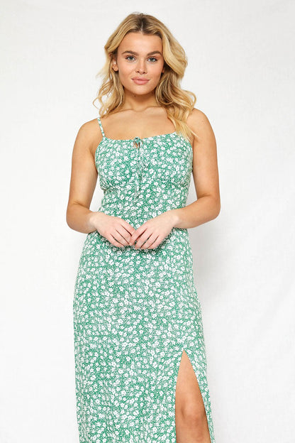 Front Side Slit Maxi Dress