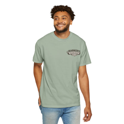 Harker's Gambler Unisex T-Shirt — “Harker’s Old West Lives Here” Vintage Western Tee