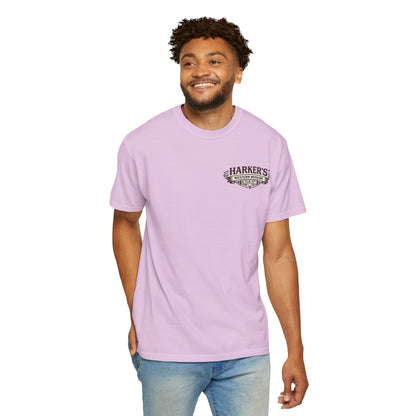 Harker's Gambler Unisex T-Shirt — “Harker’s Old West Lives Here” Vintage Western Tee