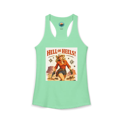 Hell on Heels Women's Ideal Racerback Tank T-shirt