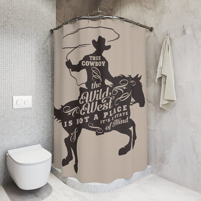 Rustic Cowboy Shower Curtain - True Cowboy Wild West Décor