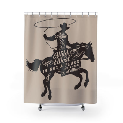Rustic Cowboy Shower Curtain - True Cowboy Wild West Décor