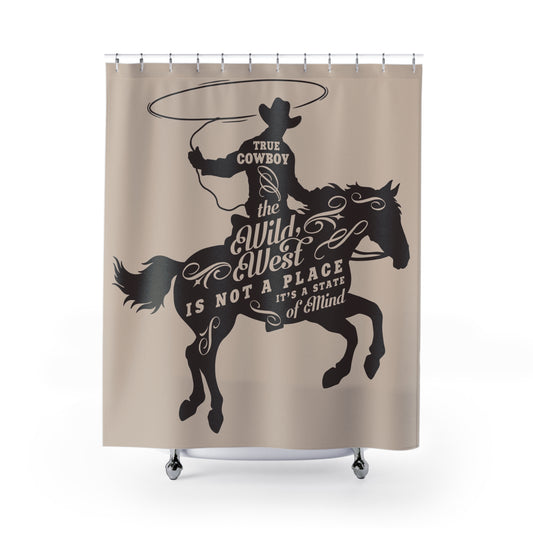 Rustic Cowboy Shower Curtain - True Cowboy Wild West Décor