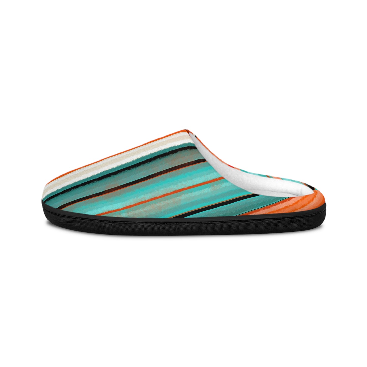 Stylish Women's Indoor Slippers - Cozy, Colorful, Striped Footwear for Relaxation, Home, Gifts, & Everyday Use