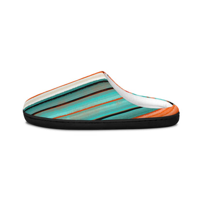Stylish Women's Indoor Slippers - Cozy, Colorful, Striped Footwear for Relaxation, Home, Gifts, & Everyday Use