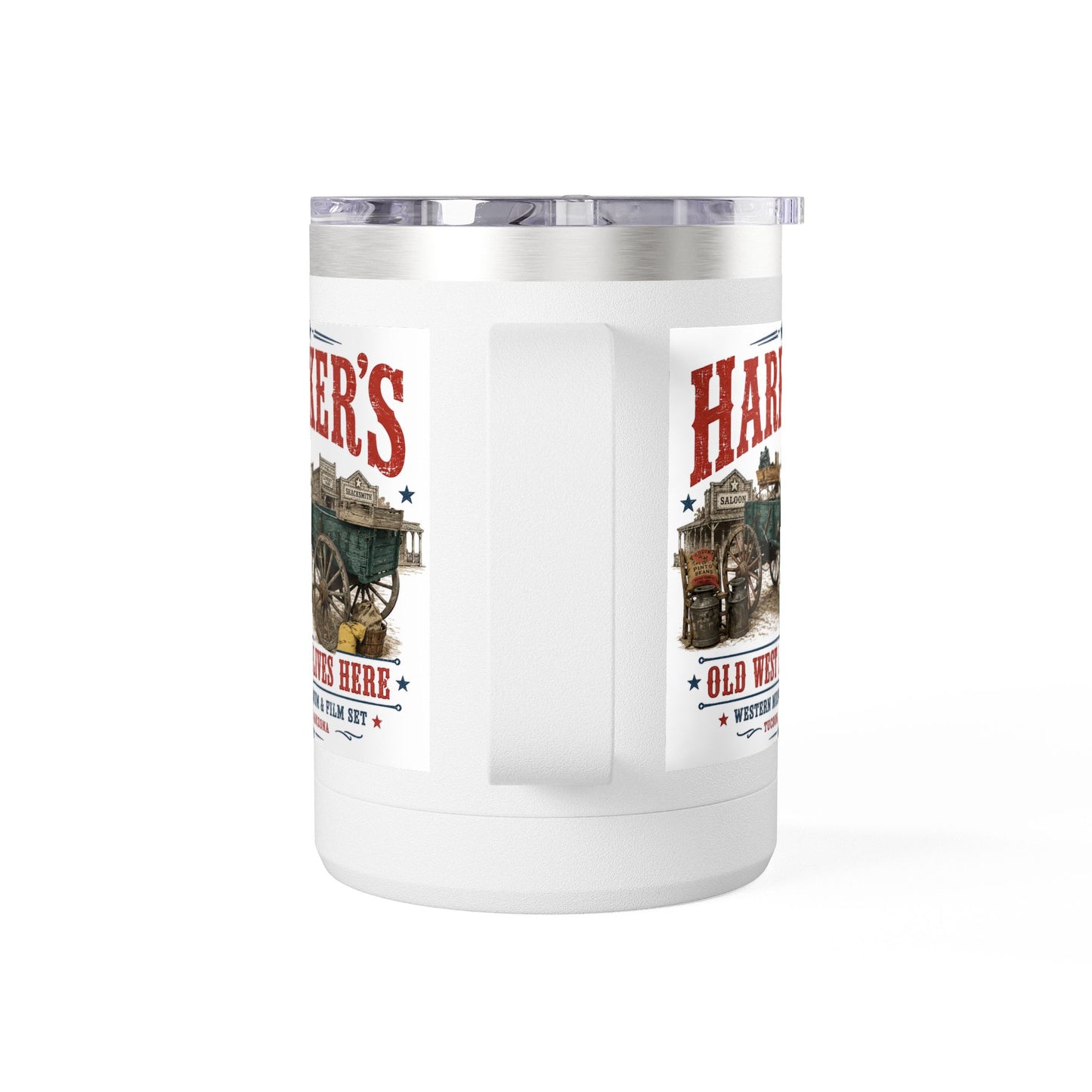 Harker's Old West Wagon 15oz Tumbler Mug