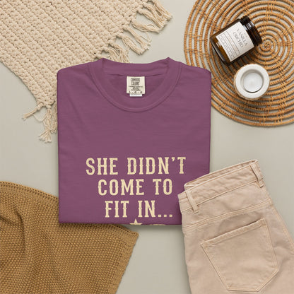 She Came to Stir Up Dust T‑Shirt — Western Inspirational Graphic Tee