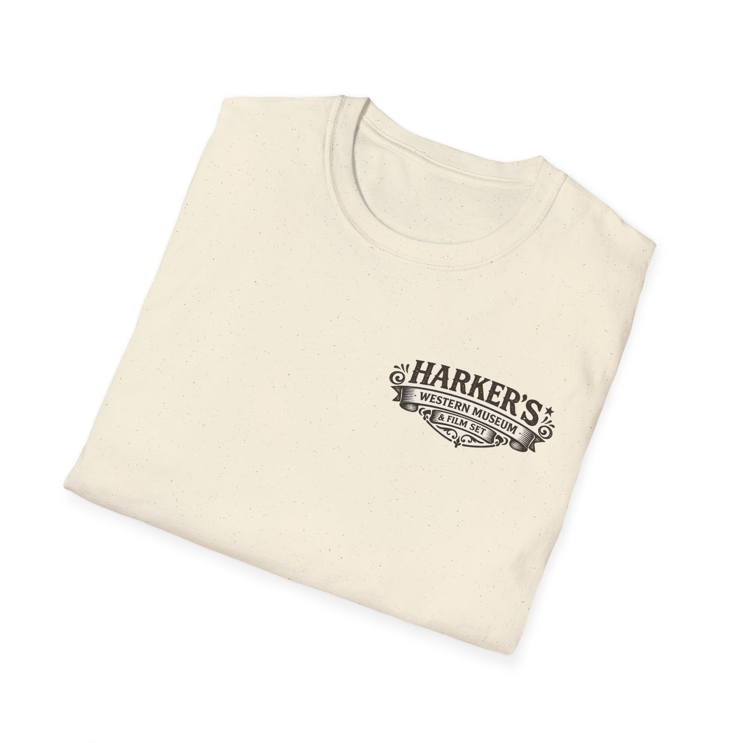 Harker's Western Museum Unisex T-Shirt — Harker's Vintage Chest Patch Style Tee