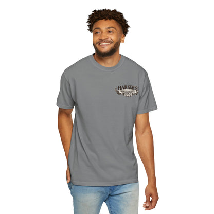 Harker's Gambler Unisex T-Shirt — “Harker’s Old West Lives Here” Vintage Western Tee