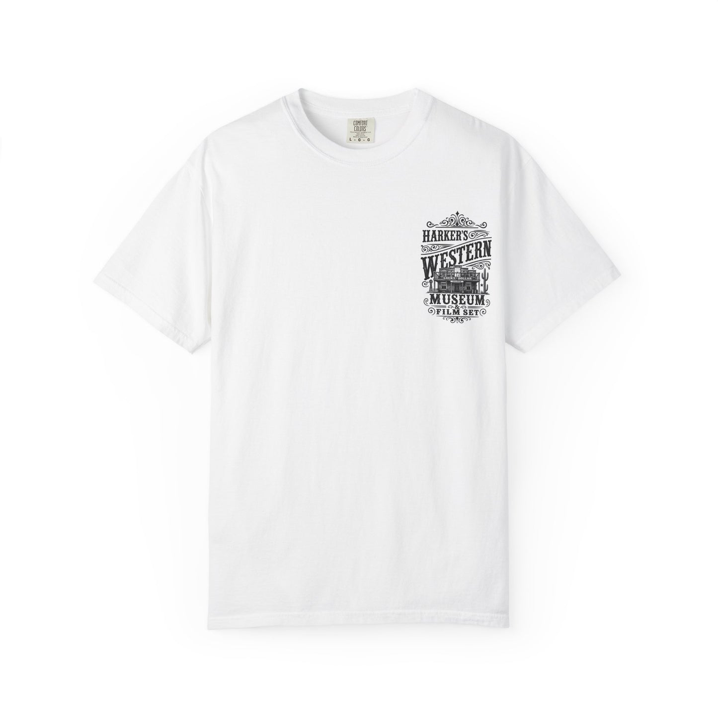 Harker's Western Museum T-Shirt — “Harker’s Western Museum & Film Set” Vintage Graphic Tee