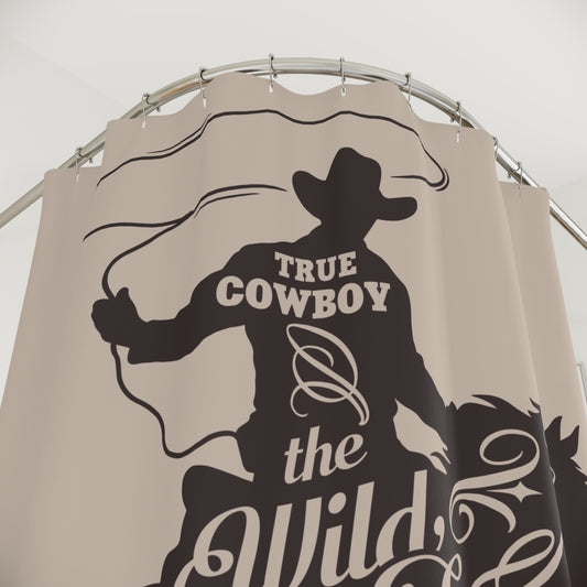 Rustic Cowboy Shower Curtain - True Cowboy Wild West Décor