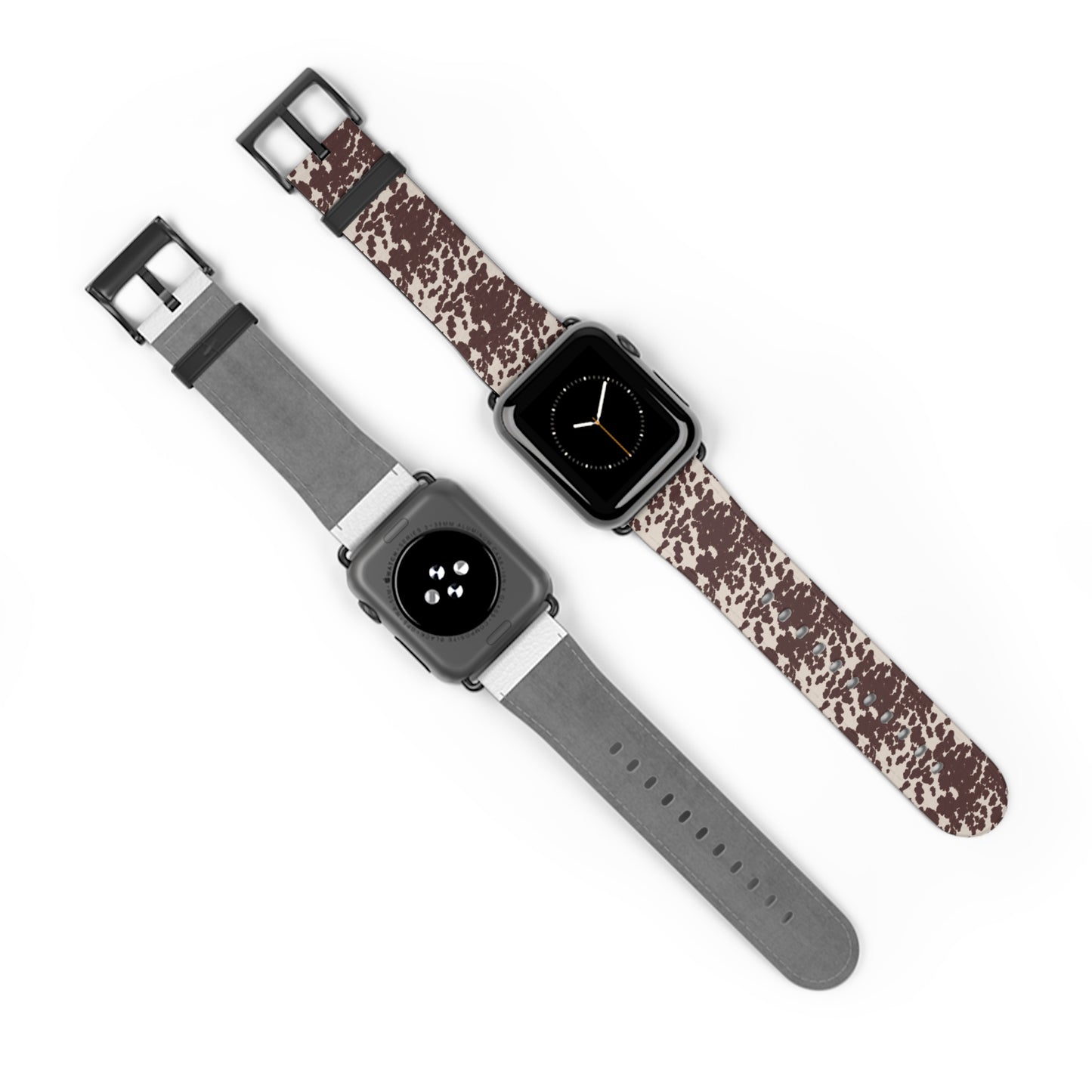 Stylish Cow Print Watch Band - Fashionable Accessory for Casual Outfits