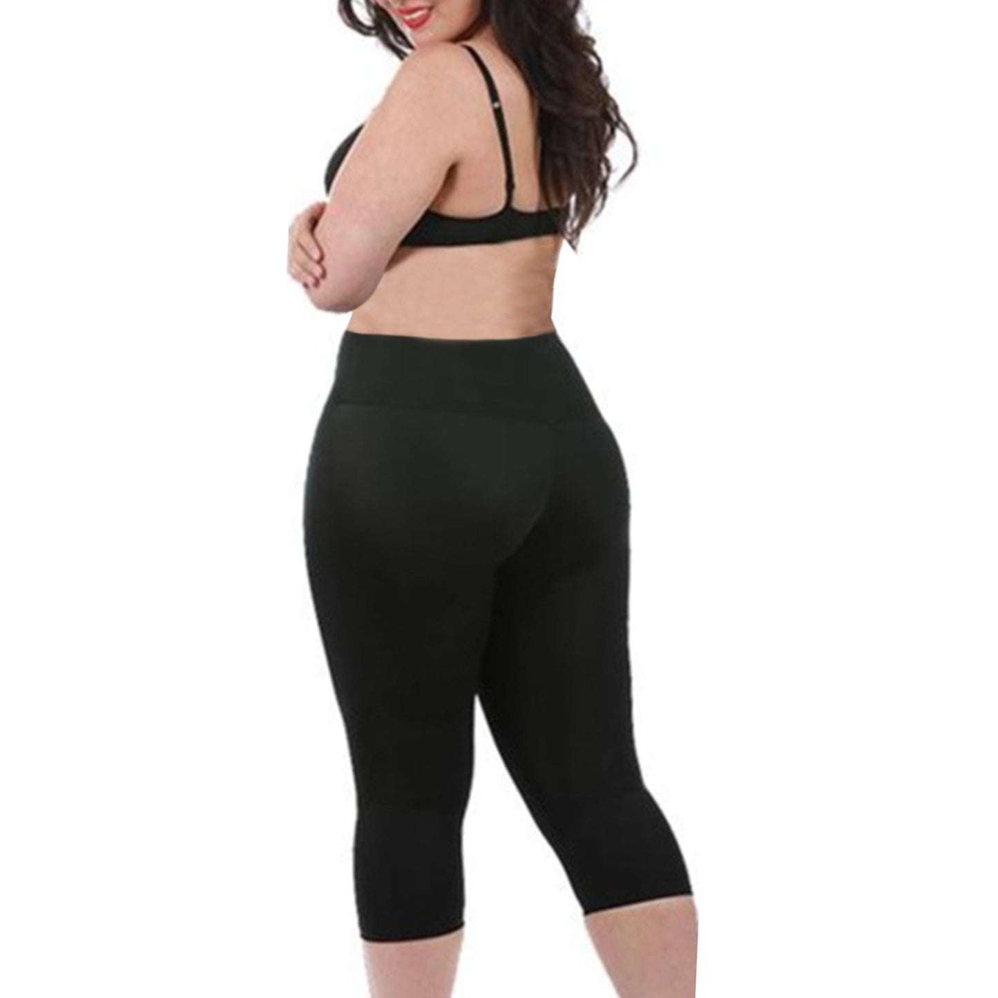 InstantFigure Curvy Plus Size women Cropped Leggings 16804MC