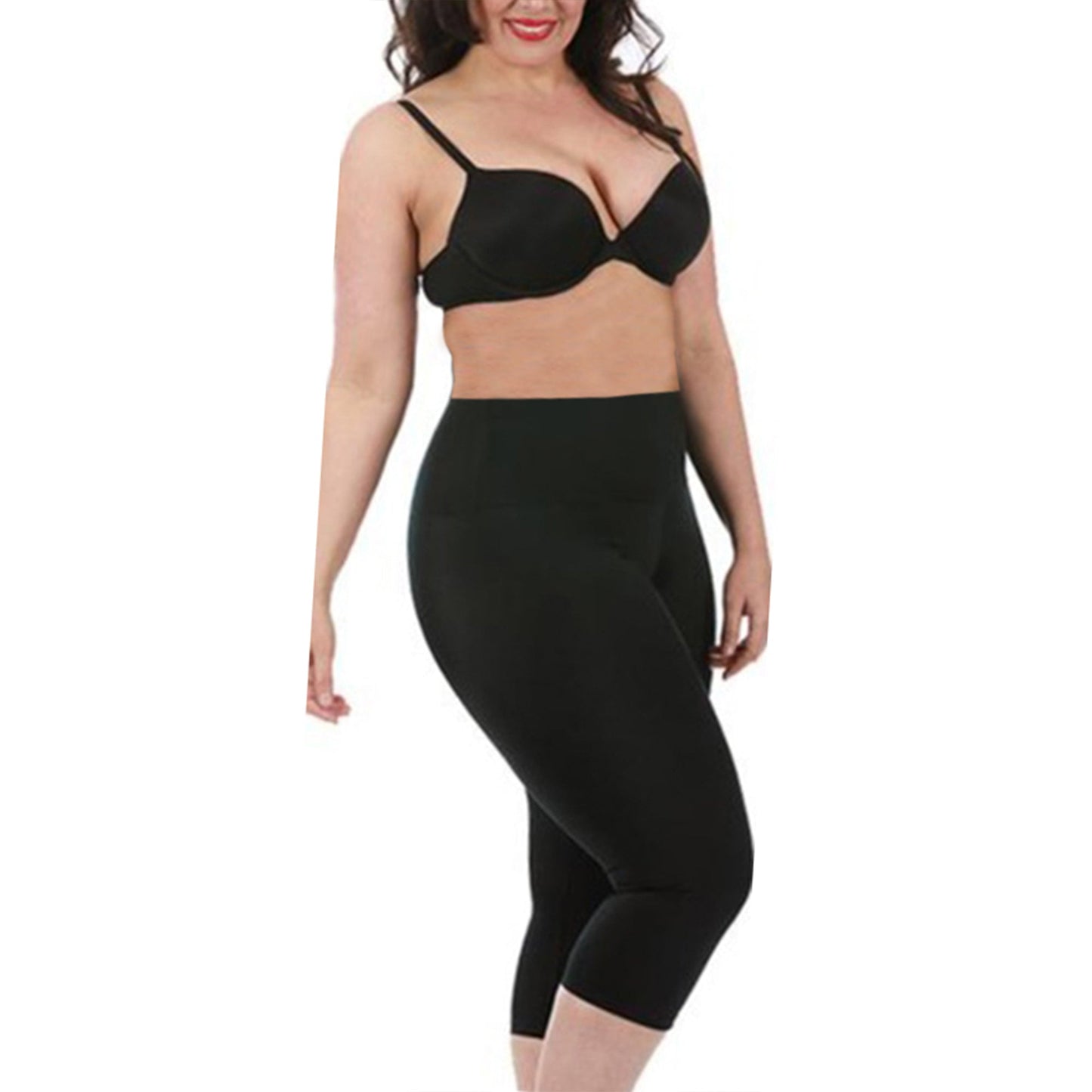 InstantFigure Curvy Plus Size women Cropped Leggings 16804MC