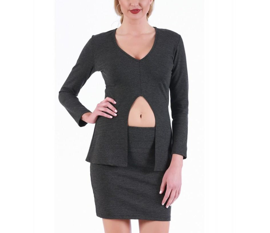 InstantFigure Mini Skirt with Wide Band 168072