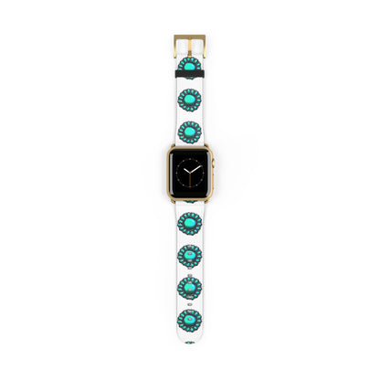 Turquoise Stone Print Bohemian Watch Band