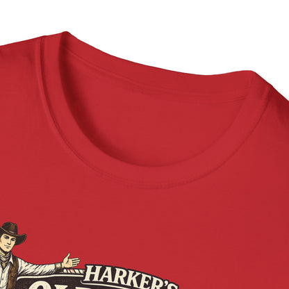 Harker's Old West T-Shirt – “Harker’s Old West Lives Here” Vintage Western Tee