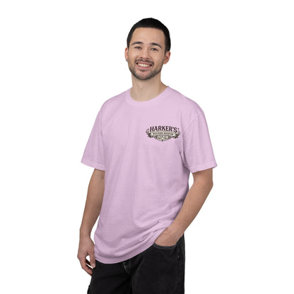 Harker's Gambler Unisex T-Shirt — “Harker’s Old West Lives Here” Vintage Western Tee